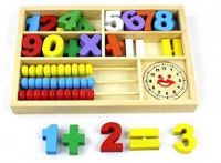 Generic Digital Mathematic Abacus Learning Box Clock Multifunctional Wooden Educational Toys  (Multicolor)- Flipkart