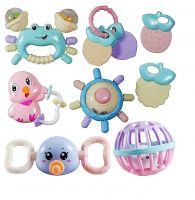 tec tavakkal mixed attractive lovely colourful non toxic rattles and teethers- Amazon