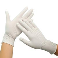 FIRST CHOICE White Disposable Latex Powdered Surgical Gloves For Hand Protection Rubber Glove For Hospital, Clinic, Sanitary- Amazon