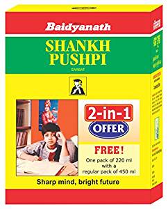 Baidyanath Shankhapushpi Sharbat - 450 ml with Free Sharbat - 220 ml- Amazon