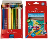 Faber-Castell Design Series Aquarelle Water Color Pencils - 36 Shades- Amazon