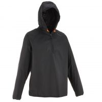 Men's Raincoat Half Zip NH100 Black 