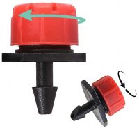 DIY Crafts Drip Irrigation Kits 1/4" Tubing Plant Watering System Hanging Basket Drip Irrigation Mist Watering Kit with Hose-End (3-50 Red Dripper) (3 Pcs, Only Red Dripper)- Amazon
