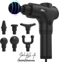 Dr Physio (USA) Model 1023 Supervolt Portable Handheld Deep Tissue Full Body Muscle Pain Relief Massage Machine Gun Electric Massagers With Vibration Neck, Shoulder, Leg, Back For Men & Women Massager  (Black)- Flipkart
