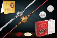 DeoDap Multicolor Unique Bracelet / Rakhi for Brother, Bhaiya, Bhabhi (K2_11+12_P32) & Rakhi Rituals Combo, Rakhi with Card and Chocolate,Chocolates Gift Pack,Bracelets- Amazon