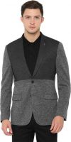 [Size 40] Allen Solly Self Design Single Breasted Casual Men Blazer  (Grey)- Flipkart