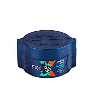 Set Wet Studio X Hair Styling Wax Men Clean Cut Shine 70 Gm Offer