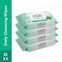 Lacto Calamine Daily Cleansing Facial Wipes with Aloe Vera, Cucumber and Vitamin E, Paraben & Alcohol Free,  (100 Tissues)- Flipkart