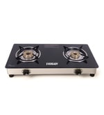 Eveready Glass Gas Stoves TGC 2 Burner - Black- Pepperfry