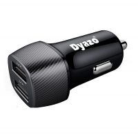Dyazo Carbon Fibre Print 4.8 A (2.4 and 2.4 Amp) 2 Port Fast Car Charger/Car Socket Comatable with iPhone XR/Xs/Max/X/8/7/Plus, Galaxy & All Other Smart Phones- Amazon