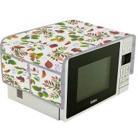 LOOMANTHA miles to go…. Printed Microwave Oven top Cover with 4 utilities pocket, White, 37 cm x 91 cm (Pack of 1)- Amazon