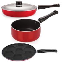NIRLON Non-Stick Tawas and Pans Cookware For Kitchen(Touch Handle- Combo Set)- Amazon
