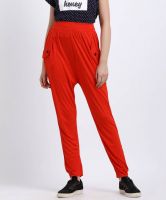 (Size M) Anahi Solid Viscose Women's Harem Pants- Flipkart