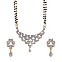 Zeneme Mangalsutra Gold Plated Antique Style Tanmaniya Nallapusalu With Earring Jewellery- Amazon