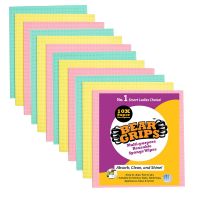 BEAR GRIPS resuable and washable Sponge Wipes with super absorbant biodegradable cellulose material For kitchen and home cleaning (Multicolored) - Pack of 12- Amazon