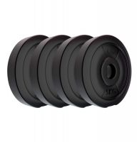 Koxtons Amazon Brand - Koxtons 20 Kg (5 Kgx4) Free Weights Combo, PVC, Black- Amazon