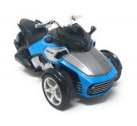 Akrobo Die-Cast Mini Palm Size Metal Sports Bike Pull Back with Light and Music Great Gift- Amazon