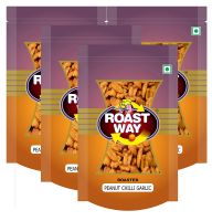 Roastway Foods Peanut Chilli Garlic Roasted Namkeens (Pack of 4 x 200gm Each)- Amazon