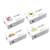 Ningen Plant based Bathing Soaps (BUY3 GET1 Free) I Pack of Argan Oil, Rose Oil, Almond Oil, Aloevera Bath Soaps- Amazon