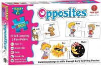 Educational Alphabets Match & fIx 27 Self Correcting 2 Piece Puzzle For Kids (Opposites)- Amazon