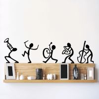 Decals Design 'Musical Instruments Happy Band' Wall Sticker (PVC Vinyl, 30 cm x 45 cm, Black)- Amazon