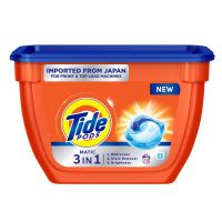 Tide Matic 3in1 PODs Liquid Detergent Pack 18 Count For Both Front Load and Top Load Washing Machines (18N*19.85g)- Amazon