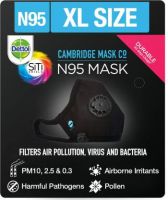 Dettol Anti Virus N95 mask Cambridge 95BXL  (Black, L, Pack of 1)- Flipkart