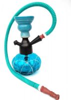 JaipurCrafts Premium 12 Inch Glass, Iron Hookah (blue)- Amazon