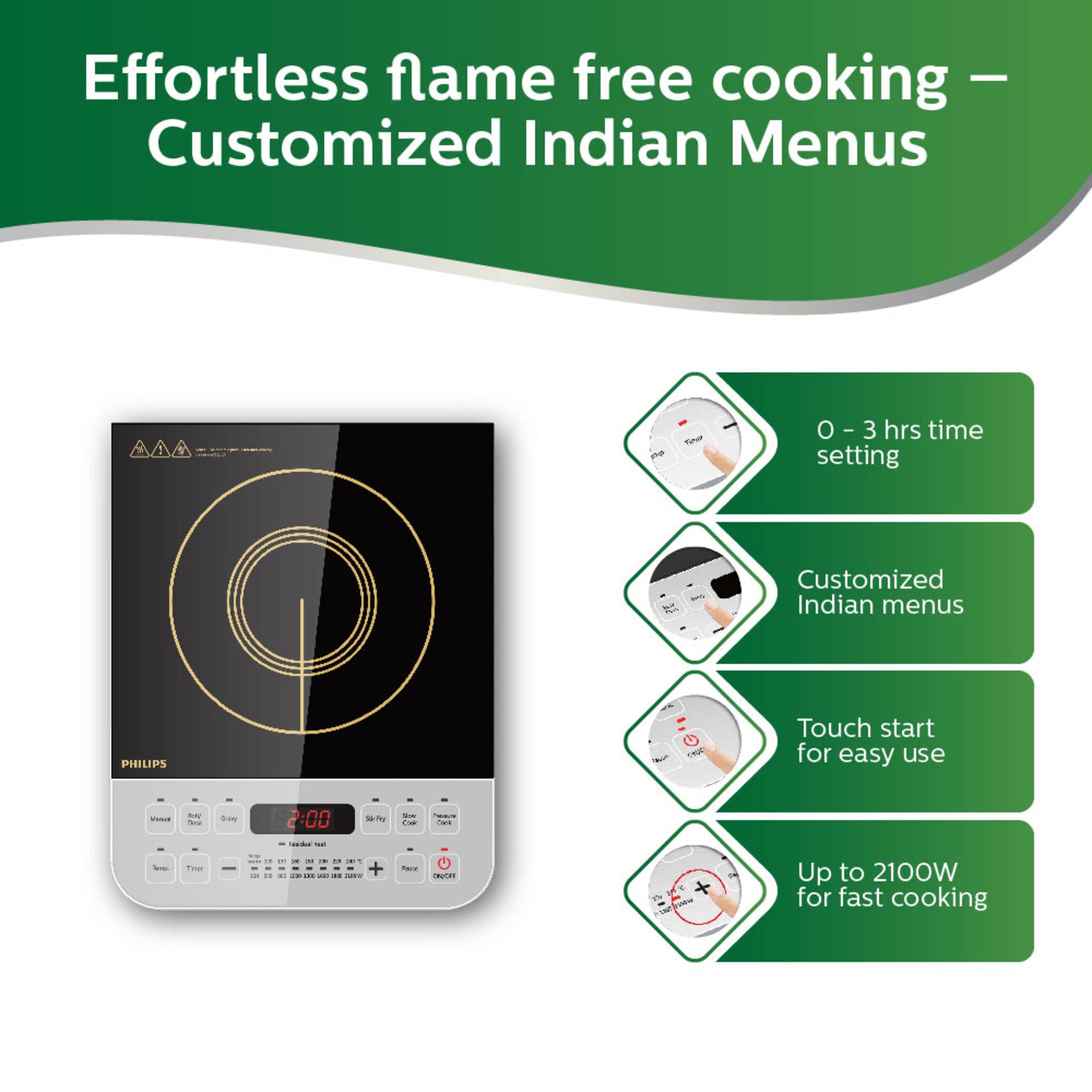 Philips HD4928 2100 W Induction Cooktop Offer on Paytm Mall Price Rs