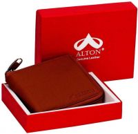 Alton Men Formal, Trendy Tan Genuine Leather Money Clip - Mini  (10 Card Slots)- Flipkart