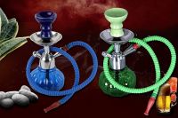 Angelic Green & Blue 24 cm Metal Table Hookah Set of 2- Amazon