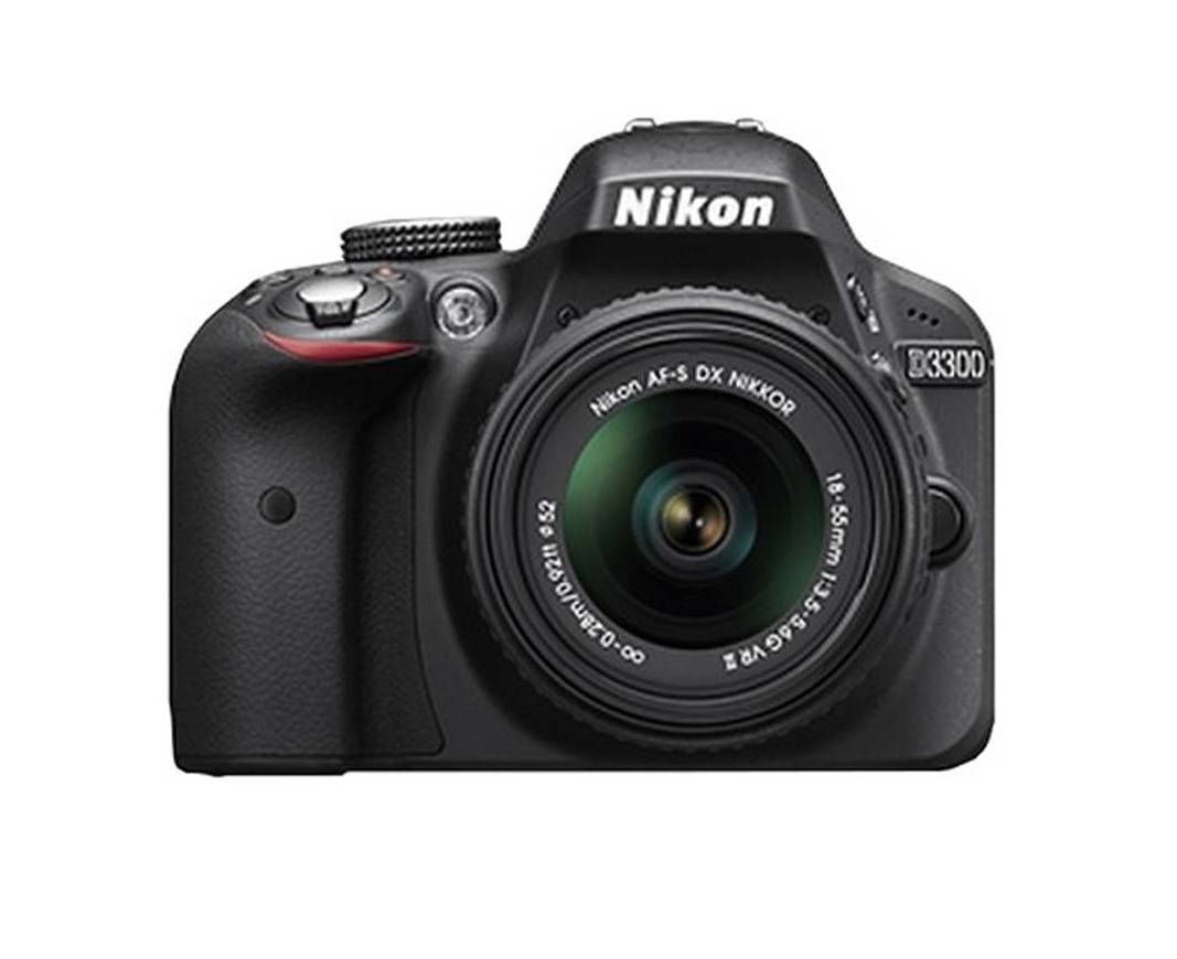Nikon D3300 (with AF-S 18-55 mm VR Kit Lens) 24.2 MP DSLR Camera (Black) + FREE Nikon DSLR Bag + 8GB Memory Card with 2 years Nikon India warranty
