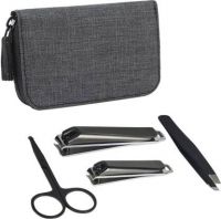 MensXP Mud MensXP Men's Tool Kit with Finger Nail Clipper, Toe Nail Clipper, Multipurpose Scissors, Tweezers & Carry Pouch.- Amazon