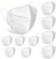 LvSafe 100% Certified Anti Pollution, Anti Bacterial, Anti Virus 5 Layer Protection, N95/KN95 FFP2 Face Mask LvSafe_N95 Reusable, Washable, Water Resistant  (White, Free Size, Pack of 10)- Flipkart