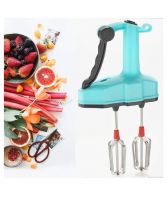 DAAS KITCHENWARE Dual Hand Power Free Blender with Double Blade Blender and Beater in Kitchen Appliances with High Speed Operation Egg,Cream,Milkshake,Soup,Lassi,Butter Milk Maker-Sky- Amazon