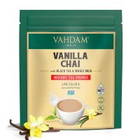 VAHDAM, Instant Tea Premix - Vanilla (200g) | Real Ingredients - Black Tea, Vanilla & Spices with Whole Milk Powder | Only 35 Calories Per Serving | 25 Servings- Amazon