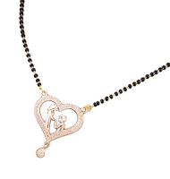 Vidora Jewellery One Gram Gold Chain Black Beads 18 inch Mangalsutra/Tanmaniya/Nallapusalu/Mangalsutr- Amazon