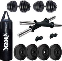 KRX 8 kg PVC-DM-8KG-COMBO 16 (2 kg x 4) with Unfilled Punching Bag, Home Gym Combo- Flipkart