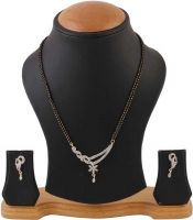 ZENEME Latest Fashionable American Diamond Alloy Mangalsutra- Flipkart