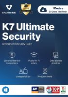 K7 Ultimate Security Trial Version Antivirus Software 2022 |1 Device, 30 Days | Threat Protection,Internet Security,Data Backup,Mobile Protection|Windows laptop,PC, Mac,Phones,Tablets 2 hr email Delivery- Amazon