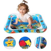 Qsfi Inflatable Tummy Time Leakproof Baby Water Mat Crawling Kids Baby Play mat Indoor and Outdoor Activity Center for Infant Baby Toys 3 to 15 Months, Baby Gifts- Amazon