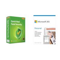 Quick Heal Total Security Latest Version - 1 PC, 1 Year (DVD)&Microsoft Office 365 Personal- Amazon