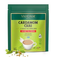 VAHDAM, Instant Tea Premix - Cardamom (200g) | Real Ingredients - Black Tea & Cardamom with Whole Milk Powder | Only 35 Calories Per Serving | 25 Servings- Amazon