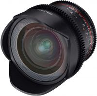 Samyang 16MM T2.6 VDSLR Manual Focus Video Lens For Canon Camera - Black- Amazon