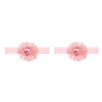 Amazon Brand - Solimo Kid's Hair Bands with Unicorn, Light Pink, Pack of 2- Amazon