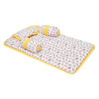 Chords Multicolor Elephant Print Sunshine Yellow Baby Bedding Set with Cushion and Pillow 100CM- Amazon