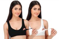 Fabme Women's Full Cup Nursing Bra (Pack of 3)- Amazon