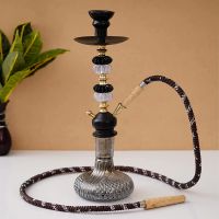 JaipurCrafts Premium Designer Black Russian Style Hookah Set (18.50 Inch)- Amazon