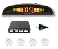Kingsway Reverse Car Parking Sensors For Toyota Fortuner (Old Model) (White Color, Complete Kit)- Amazon