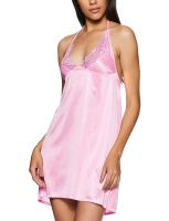 Clovia Women's Satin Above The Knee Sleeveless Regular Sleepwear- Amazon